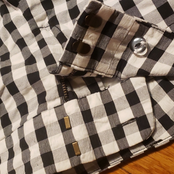 Loft Original Ankle Pant Checkered Gingham Size 4 - Picture 7 of 7